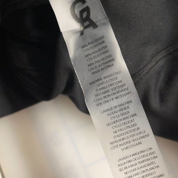 Good American SIZE 0 Seamed High-Waist Ankle Leggings w O-Ring Utility Zipper - Picture 5 of 6